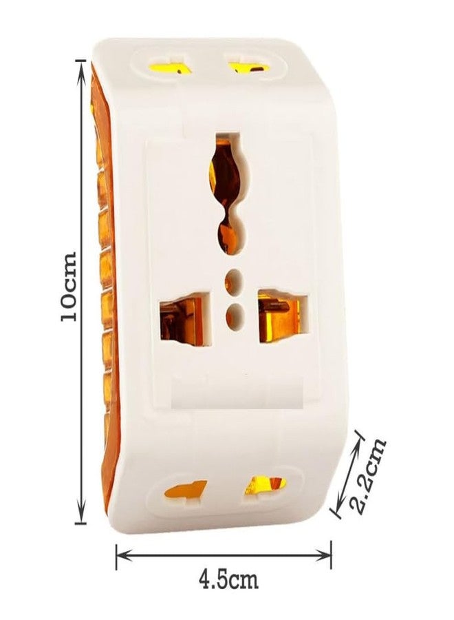 COPY LINE Multi-Pin Conversion Plug | 3-Pin Type D Indian Socket Connector, 6A 240V | White, Pack of 3 - Image 4